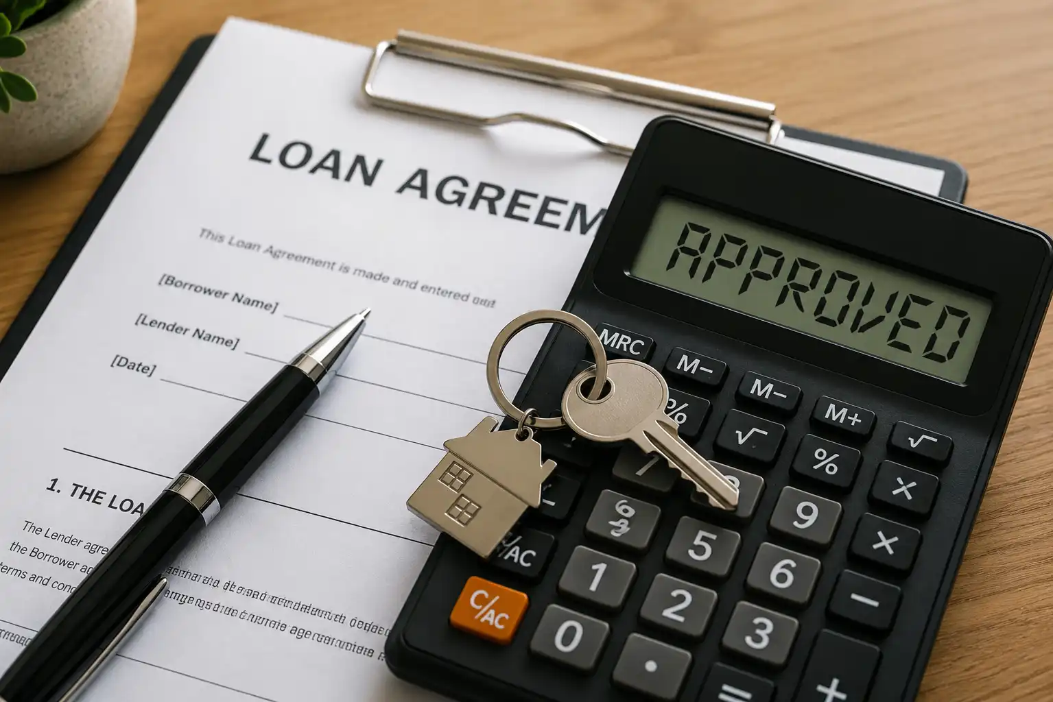 Bridging loan application process timeline — UK property buyer and solicitor reviewing documents showing valuation, legal checks and drawdown stages
