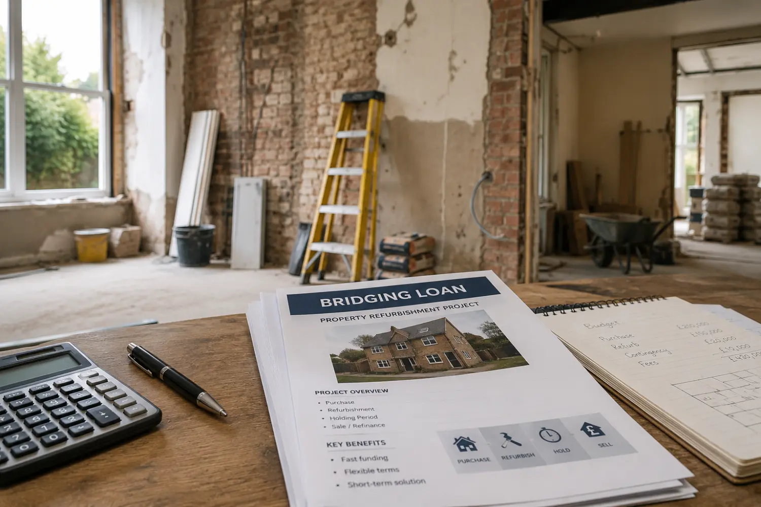 Bridging loan for property refurbishment — renovated UK property exterior