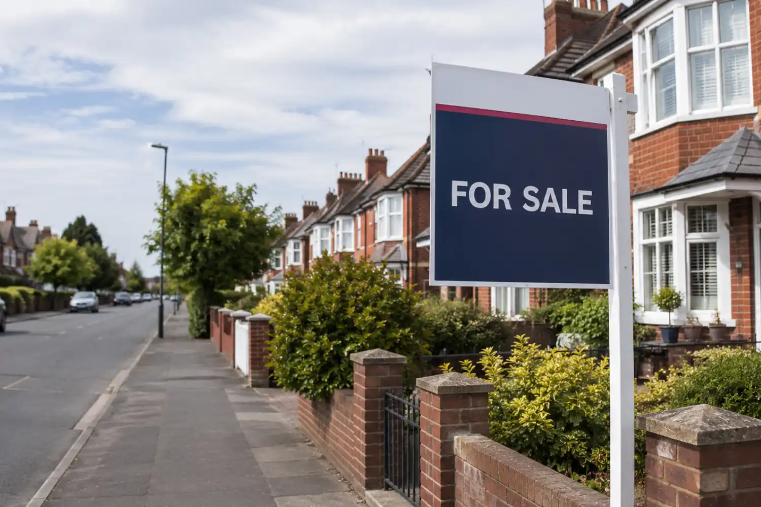 property for sale sign supporting a repayment plan